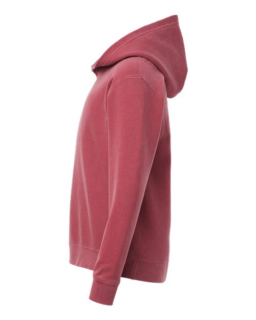 Comfort Colors 1467Y, Youth Garment-dyed Lightweight Hooded Sweatshirt, Crimson