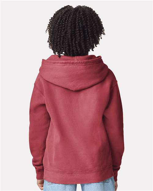 Comfort Colors 1467Y, Youth Garment-dyed Lightweight Hooded Sweatshirt, Crimson