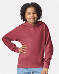 Comfort Colors 1467Y, Youth Garment-dyed Lightweight Hooded Sweatshirt, Crimson