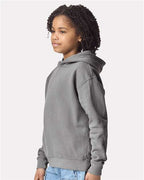 Comfort Colors 1467Y, Youth Garment-dyed Lightweight Hooded Sweatshirt, Grey