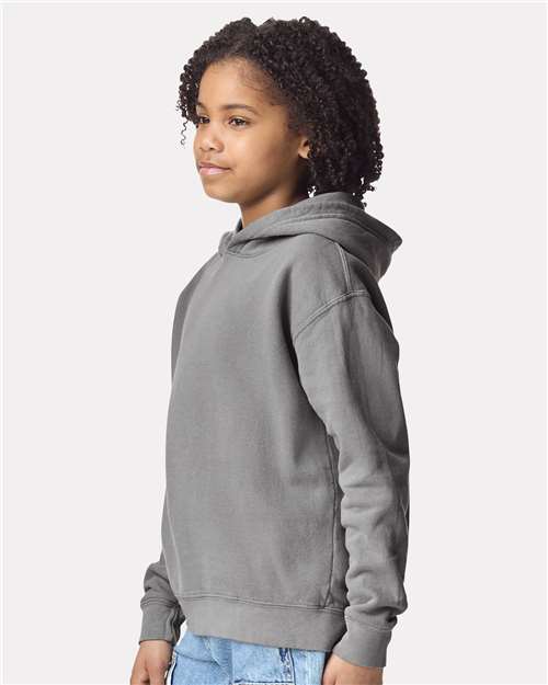 Comfort Colors 1467Y, Youth Garment-dyed Lightweight Hooded Sweatshirt, Grey