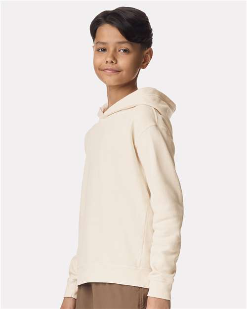 Comfort Colors 1467Y, Youth Garment-dyed Lightweight Hooded Sweatshirt, Ivory