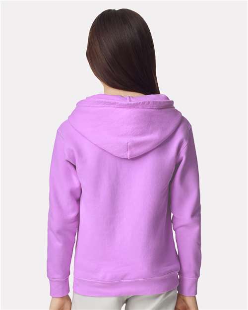 Comfort Colors 1467Y, Youth Garment-dyed Lightweight Hooded Sweatshirt, Neon Violet