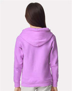 Comfort Colors 1467Y, Youth Garment-dyed Lightweight Hooded Sweatshirt, Neon Violet