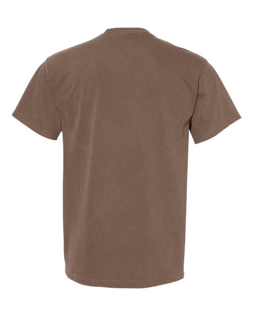 Comfort Colors 6030, Unisex Garment-dyed Heavyweight Pocket T-shirt, Espresso