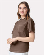 Comfort Colors 6030, Unisex Garment-dyed Heavyweight Pocket T-shirt, Espresso