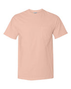 Comfort Colors 6030, Unisex Garment-dyed Heavyweight Pocket T-shirt, Peachy