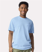 Comfort Colors 6030, Unisex Garment-dyed Heavyweight Pocket T-shirt, Hydrangea