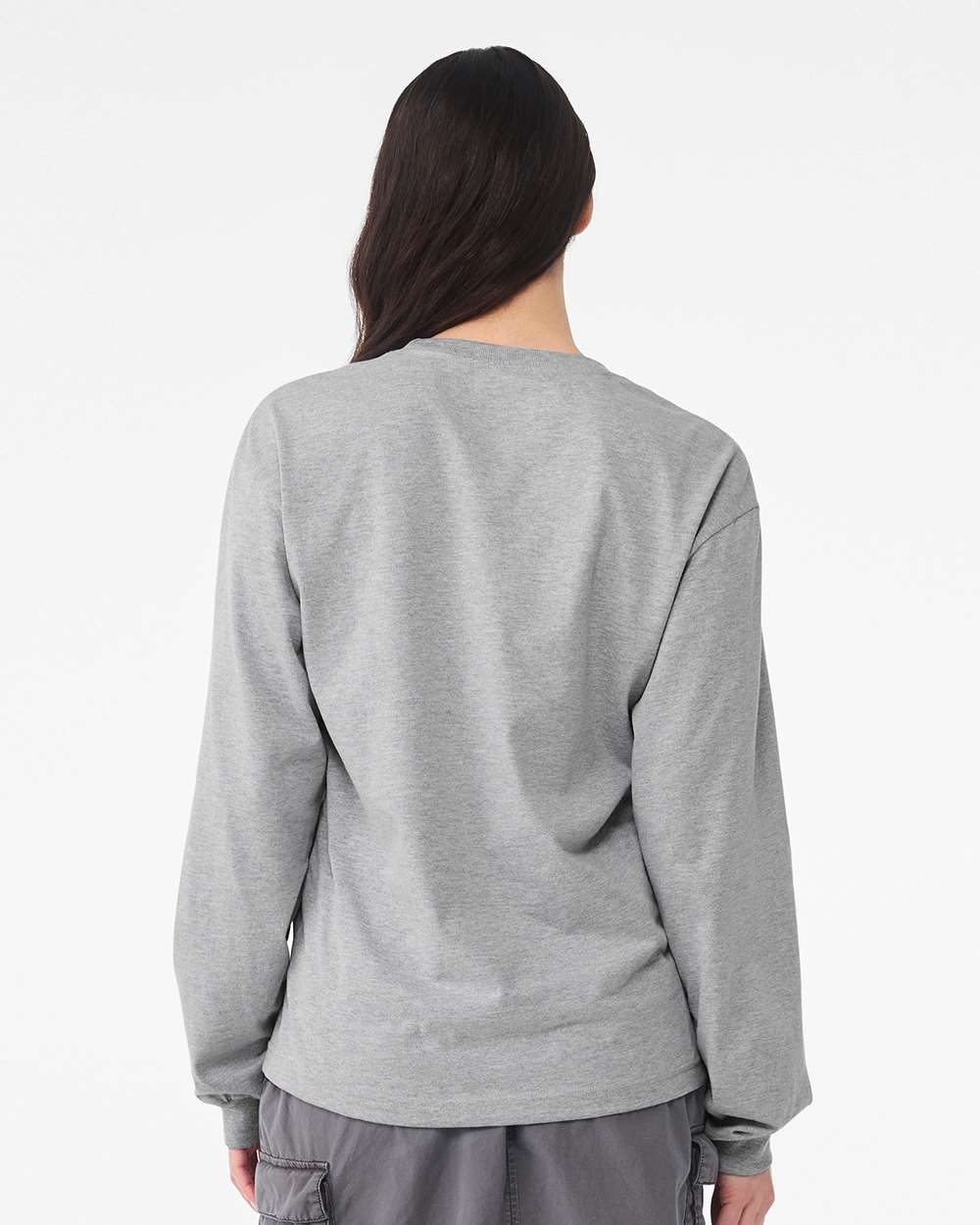 BELLA + CANVAS 3511, T-Shirts - Long Sleeve, Athletic Heather
