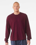 BELLA + CANVAS 3511, T-Shirts - Long Sleeve, Maroon