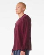 BELLA + CANVAS 3511, T-Shirts - Long Sleeve, Maroon
