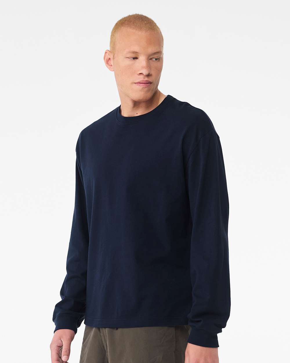 BELLA + CANVAS 3511, T-Shirts - Long Sleeve, Navy