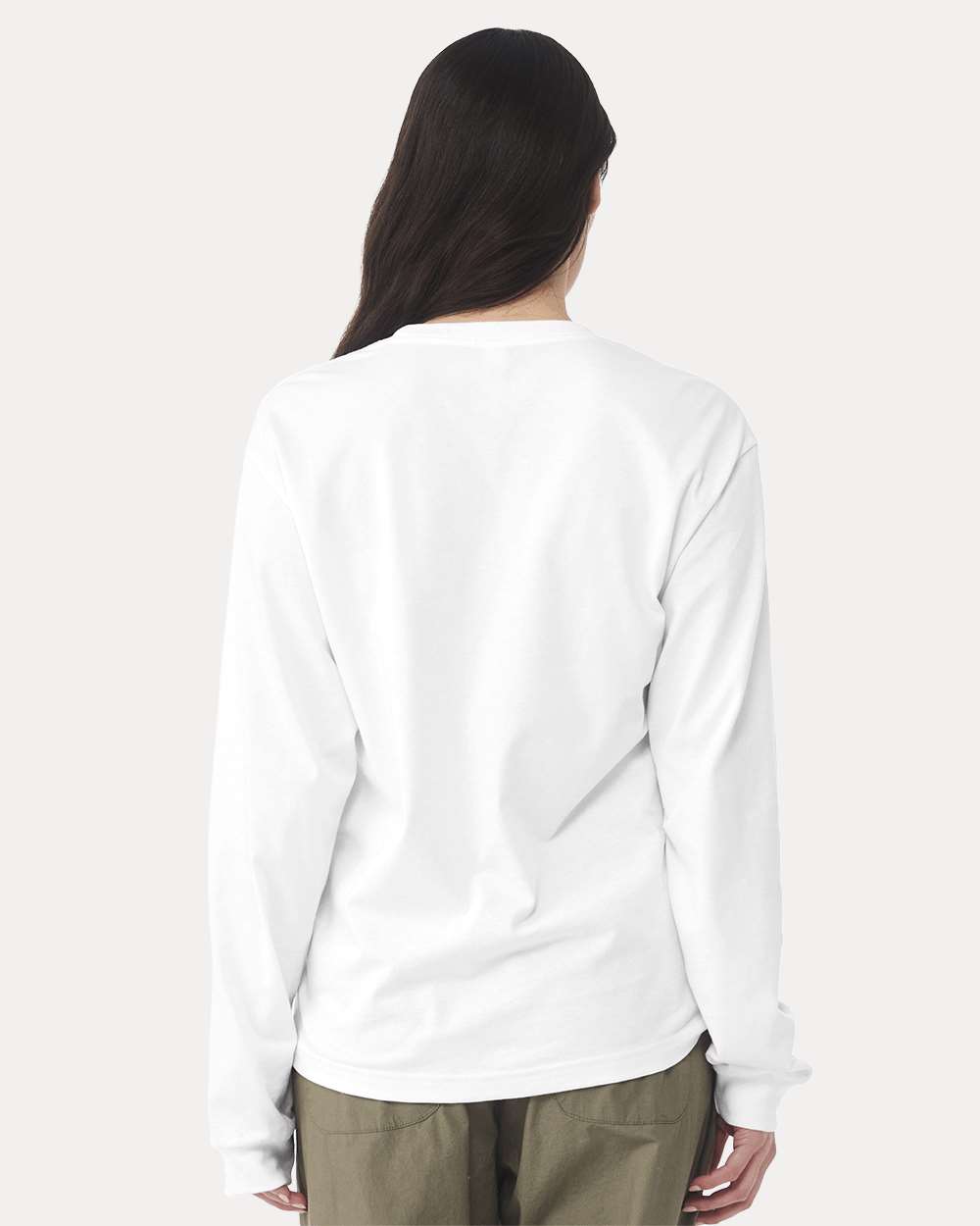 BELLA + CANVAS 3511, T-Shirts - Long Sleeve, White