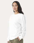 BELLA + CANVAS 3511, T-Shirts - Long Sleeve, White