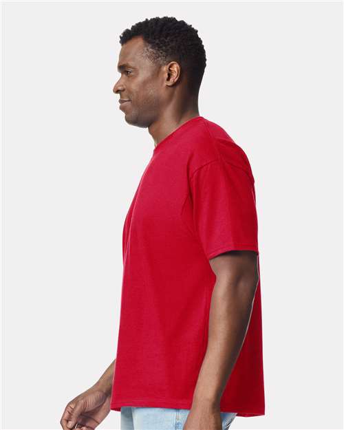Gildan 12448, 75000 Unisex Hammer Maxweight T-shirt, Cherry Red