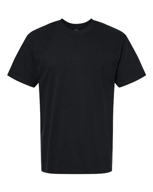 Gildan 12448, 75000 Unisex Hammer Maxweight T-shirt, Pitch Black
