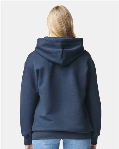 Gildan 12449, 19500 Unisex Hammer Maxweight Hooded Sweatshirt, Blue Dusk