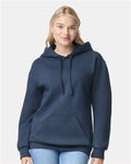 Gildan 12449, 19500 Unisex Hammer Maxweight Hooded Sweatshirt, Blue Dusk