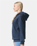Gildan 12449, 19500 Unisex Hammer Maxweight Hooded Sweatshirt, Blue Dusk