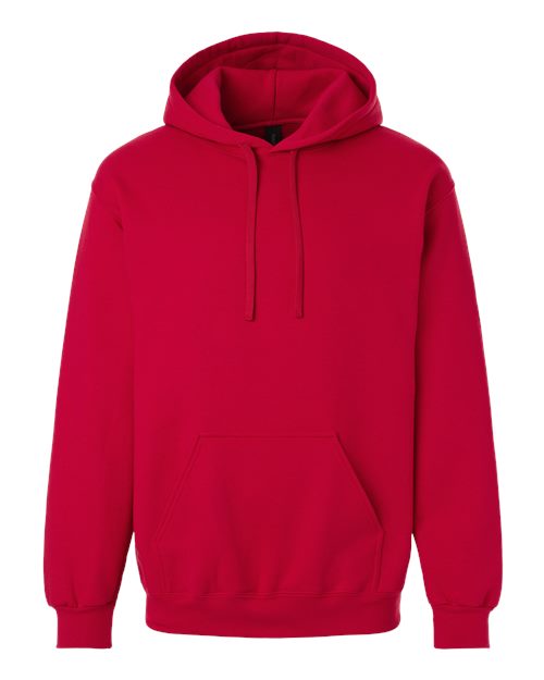 Gildan 12449, 19500 Unisex Hammer Maxweight Hooded Sweatshirt, Cherry Red