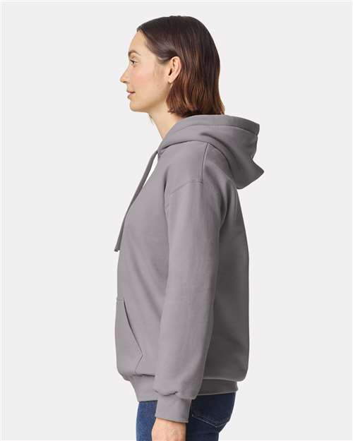 Gildan 12449, 19500 Unisex Hammer Maxweight Hooded Sweatshirt, Gravel