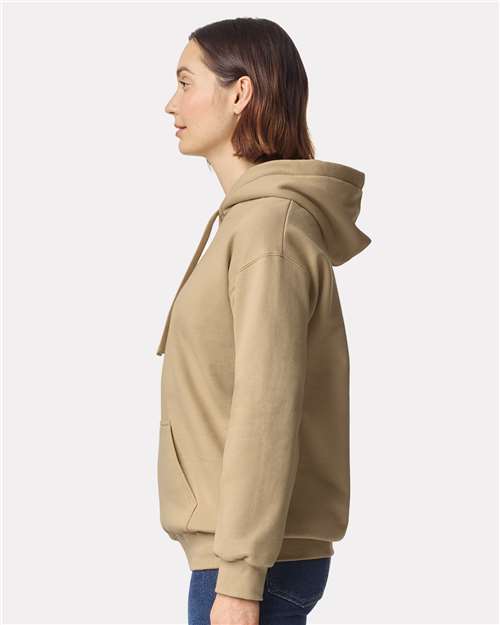 Gildan 12449, 19500 Unisex Hammer Maxweight Hooded Sweatshirt, Tan