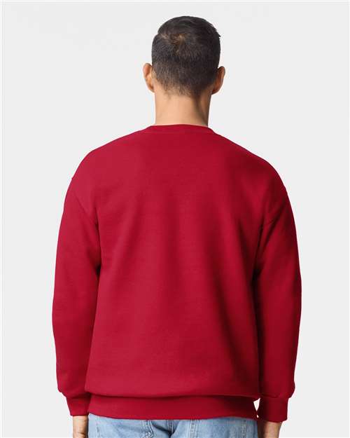Gildan 12450, 19000 Unisex Hammer Maxweight Crewneck Sweatshirt, Cherry Red