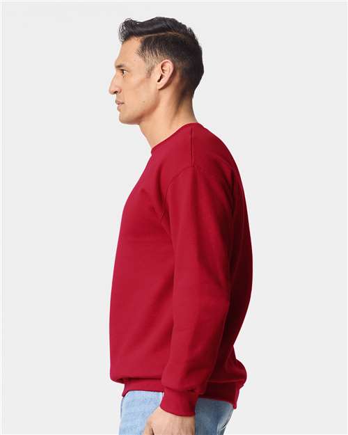 Gildan 12450, 19000 Unisex Hammer Maxweight Crewneck Sweatshirt, Cherry Red
