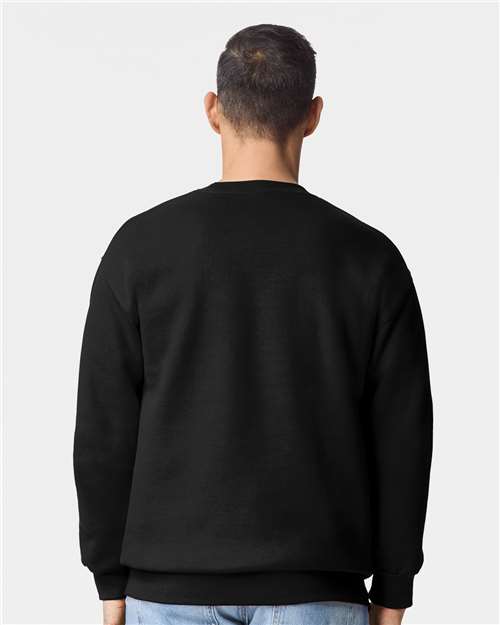 Gildan 12450, 19000 Unisex Hammer Maxweight Crewneck Sweatshirt, Pitch Black