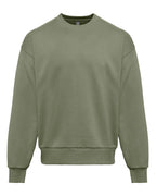 Next Level 9007, Fleece - Premium - Crew, Light Olive