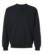 Gildan 12465, Sf008 Unisex Softstyle Midweight Quarter-zip Sweatshirt, Black