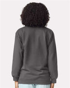 Gildan 12465, Sf008 Unisex Softstyle Midweight Quarter-zip Sweatshirt, Charcoal
