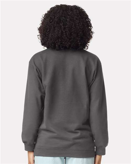 Gildan 12465, Sf008 Unisex Softstyle Midweight Quarter-zip Sweatshirt, Charcoal