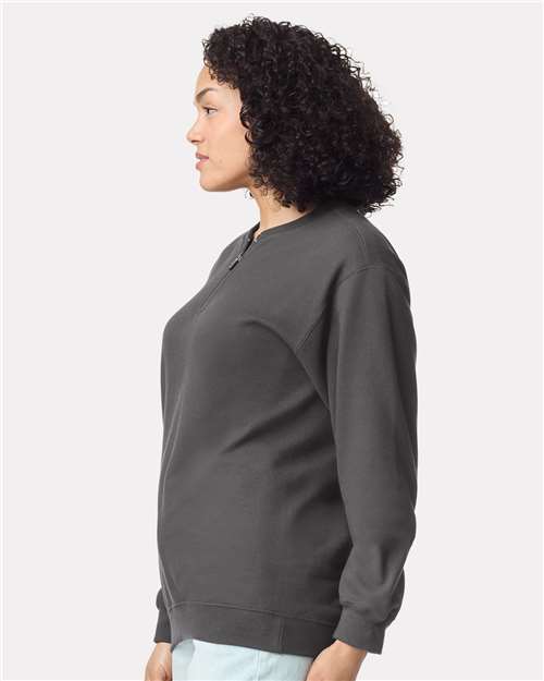 Gildan 12465, Sf008 Unisex Softstyle Midweight Quarter-zip Sweatshirt, Charcoal