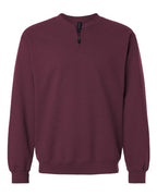 Gildan SF008, Unisex Softstyle Midweight Quarter-zip Sweatshirt, Maroon