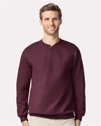 Gildan 12465, Sf008 Unisex Softstyle Midweight Quarter-zip Sweatshirt, Maroon