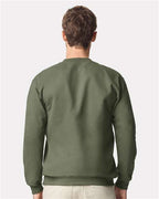 Gildan 12465, Sf008 Unisex Softstyle Midweight Quarter-zip Sweatshirt, Military Green