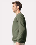 Gildan 12465, Sf008 Unisex Softstyle Midweight Quarter-zip Sweatshirt, Military Green