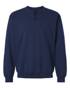 Gildan 12465, Sf008 Unisex Softstyle Midweight Quarter-zip Sweatshirt, Navy