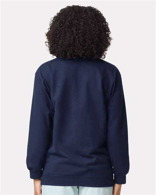 Gildan 12465, Sf008 Unisex Softstyle Midweight Quarter-zip Sweatshirt, Navy