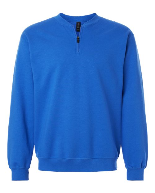 Gildan 12465, Sf008 Unisex Softstyle Midweight Quarter-zip Sweatshirt, Royal
