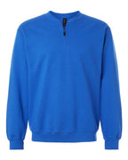 Gildan 12465, Sf008 Unisex Softstyle Midweight Quarter-zip Sweatshirt, Royal