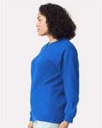 Gildan SF008, Unisex Softstyle Midweight Quarter-zip Sweatshirt, Royal