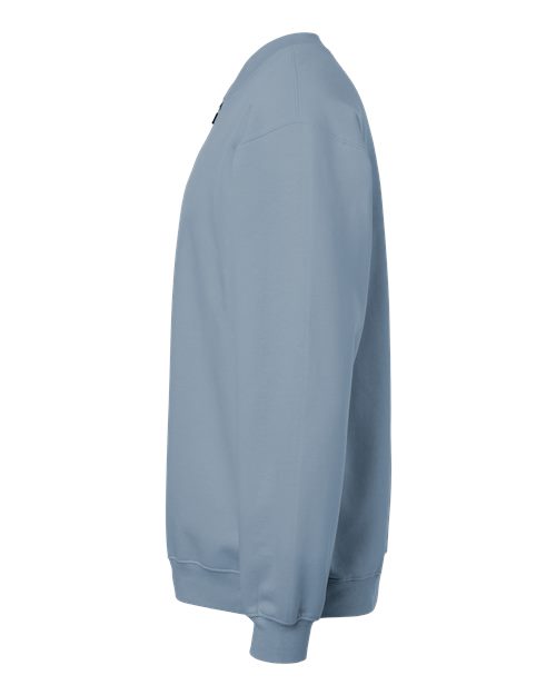 Gildan SF008, Unisex Softstyle Midweight Quarter-zip Sweatshirt, Stone Blue