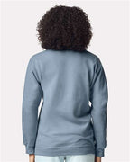 Gildan 12465, Sf008 Unisex Softstyle Midweight Quarter-zip Sweatshirt, Stone Blue