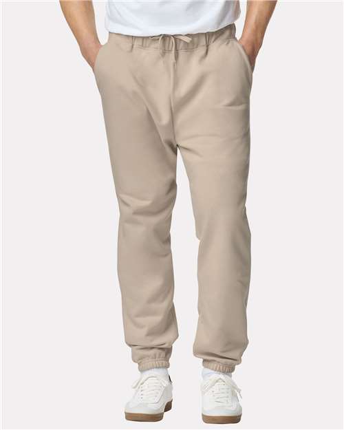 Gildan 12466, Sf100 Unisex Softstyle Midweight Pocket Sweatpants, Sand