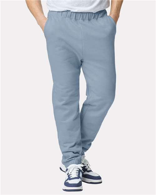 Gildan 12466, Sf100 Unisex Softstyle Midweight Pocket Sweatpants, Stone Blue