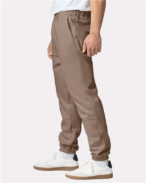 Gildan 12466, Sf100 Unisex Softstyle Midweight Pocket Sweatpants, Brown Savana