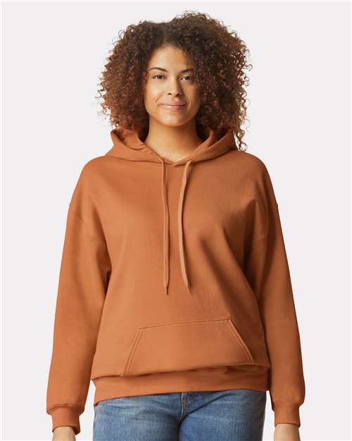 Gildan 9352, Sf500 Unisex Softstyle Midweight Hooded Sweatshirt, Texas Orange