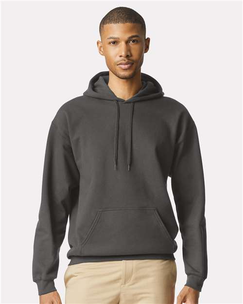 Gildan SF500, Unisex Softstyle Midweight Hooded Sweatshirt, Smoke
